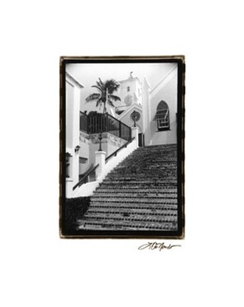 Framed Church Walk Print