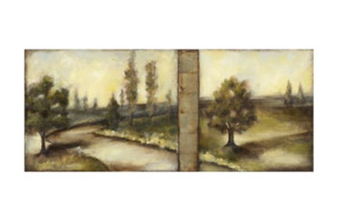 Framed Misty Sunrise I Print