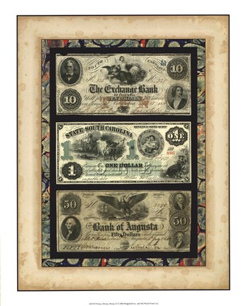 Framed Money, Money, Money II Print