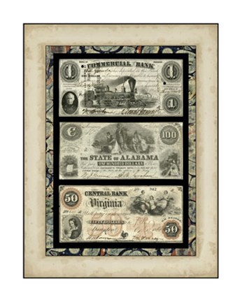 Framed Money, Money, Money V Print