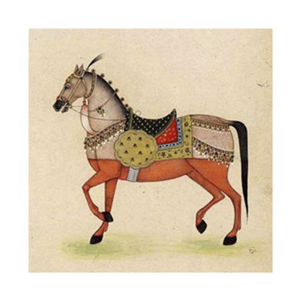 Framed Horse from India I Print