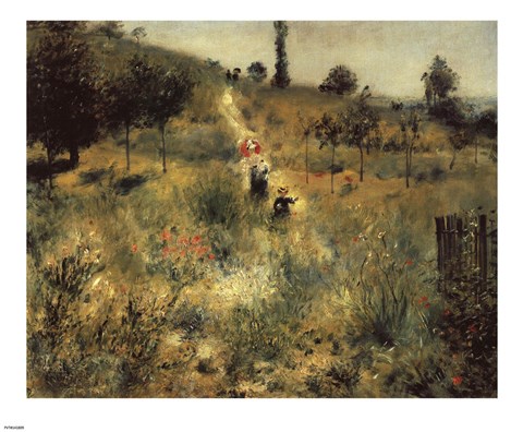 Framed Path through the Long Grass Print