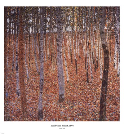 Framed Beechwood Forest, c.1903 Print