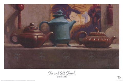 Framed Tea and Silk Tassels Print