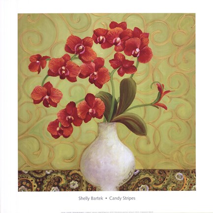 Framed Candy Stripes Print