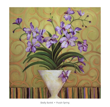 Framed Purple Spring Print