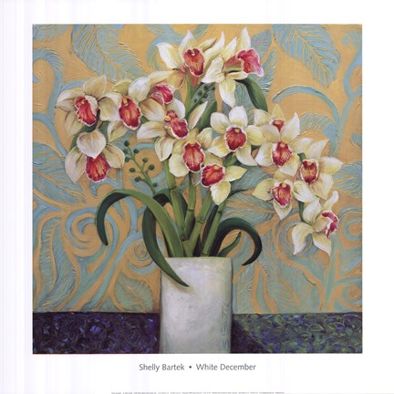 Framed White December Print