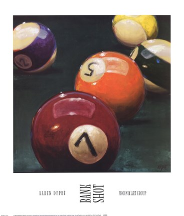 Framed Bank Shot Print