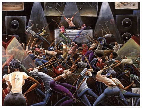 Framed Jump Off Print