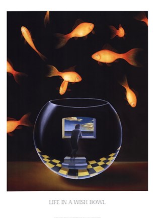 Framed Life in a Wish Bowl Print