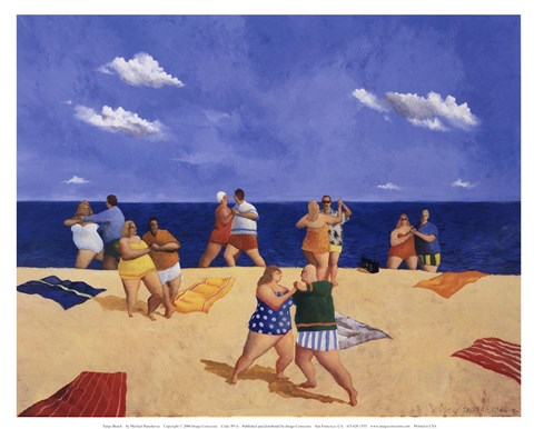 Framed Tango Beach Print