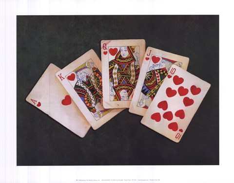 Framed Royal Flush Print