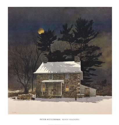 Framed Moon Shadows Print