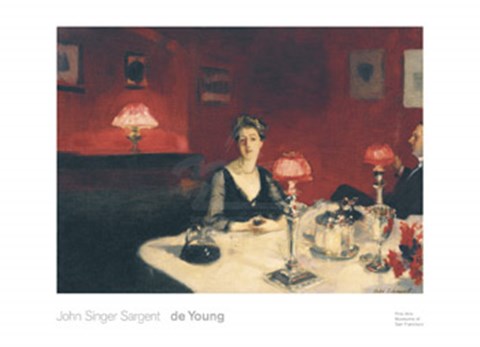 Framed Le verre de porto (A Dinner Table at Night), 1884 Print