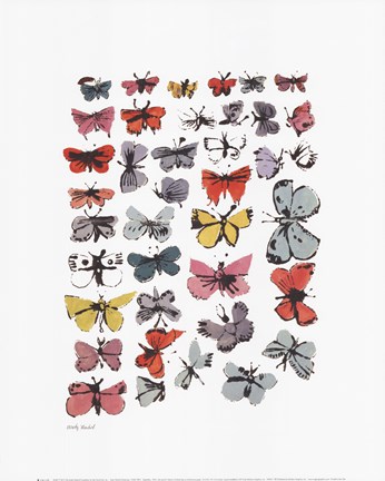 Framed Butterflies, 1955 Print
