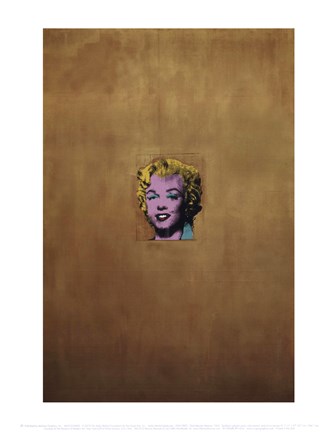 Framed Gold Marilyn Monroe, 1962 Print