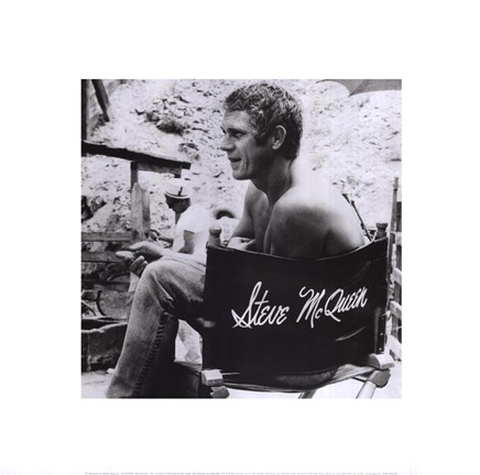 Framed Steve McQueen, 1966 Print