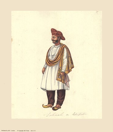 Framed Indian Costumes Print