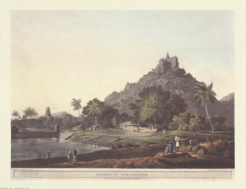 Framed Pagodas at Trinchicunum Print