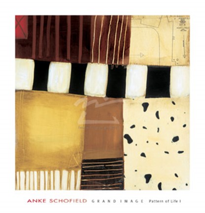 Framed Pattern of Life I Print