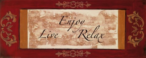 Framed Words to Live By, Traditional - Enjoy Print