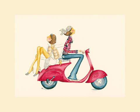 Framed Evasion fminine Print