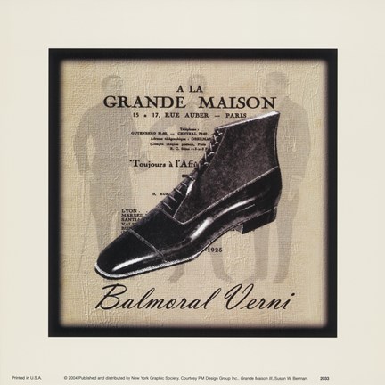 Framed Grande Maison III Print