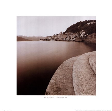 Framed Bellagio View  Lake Come, Italy Print