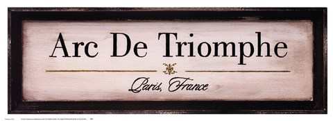 Framed Arc de Triomphe Print