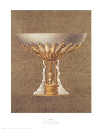 Framed Crystal and Glass Bowl Print