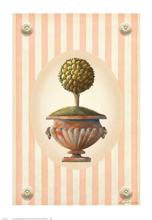 Framed Garden Topiary I Print