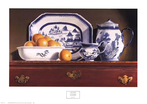 Framed Tea &amp; Oranges Print