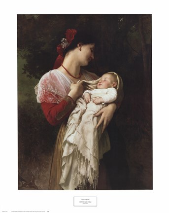 Framed Mother and Child Print