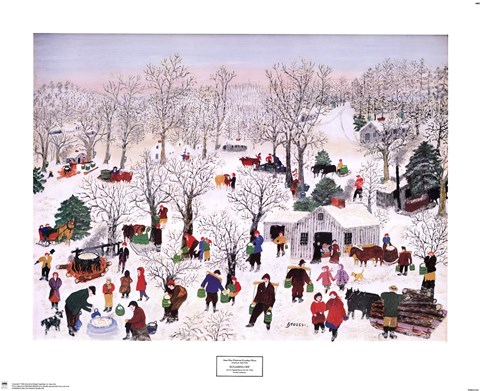 Framed Sugaring Off, 1955 Print