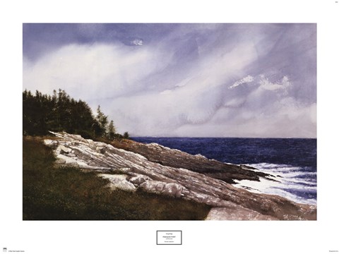 Framed Pemaquid Point Print