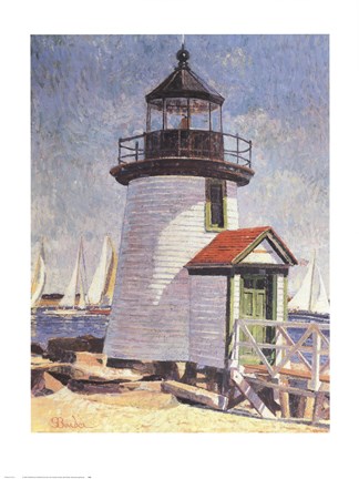 Framed Nantucket Lighthouse Print