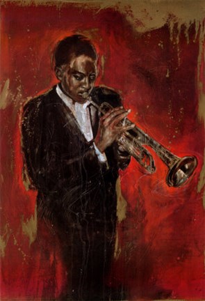 Framed Jazz I Print