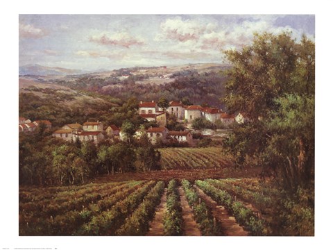 Framed Vino Bianco Print