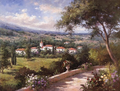 Framed Villa Flora Three Print