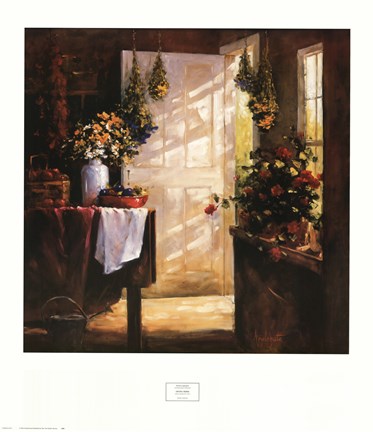 Framed Drying Herbs Print