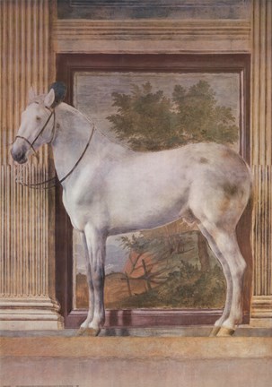 Framed Mantua Fresco I Print