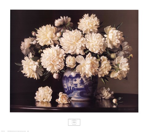 Framed Peonies Print