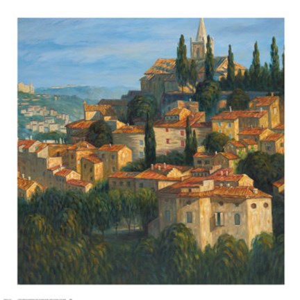 Framed Villages di Vernazza Print