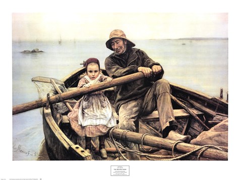 Framed Helping Hand, 1881 Print