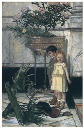 Framed Broken Flower Pot, 1876 Print