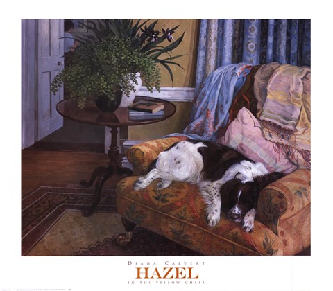 Framed Hazel in the Yellow Chair Print