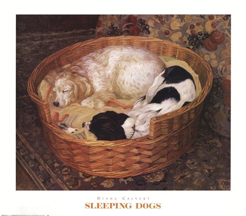 Framed Sleeping Dogs Print