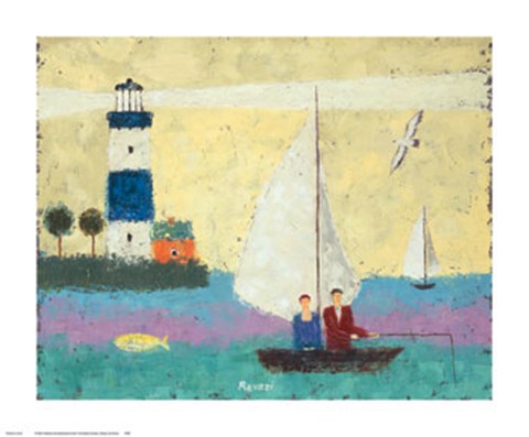 Framed Fishing Print