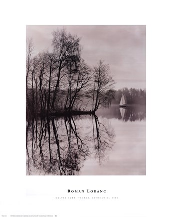 Framed Galves Lake, Trakai, Lithuania, 2001 Print