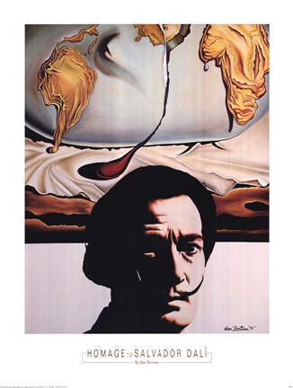 Framed Homage To Dali Print